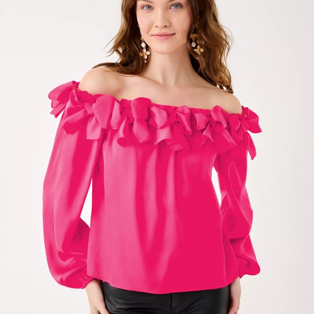 NWT Lilly Pulitzer Analea Off-the-Shoulder top - Size XS